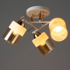 Люстра "Аделла" 3хЕ27 40Вт бело-золотой 44х44х24 см BayerLux - фото 22712475