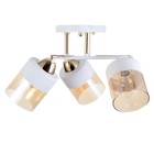 Люстра "Аделла" 3хЕ27 40Вт бело-золотой 44х44х24 см BayerLux - фото 22712476