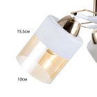 Люстра "Аделла" 3хЕ27 40Вт бело-золотой 44х44х24 см BayerLux - фото 22712477