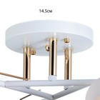 Люстра "Аделла" 3хЕ27 40Вт бело-золотой 44х44х24 см BayerLux - фото 22712479