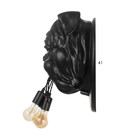 Бра "Бульдог" 3хЕ27 40Вт черный 51,5х51,5х32см - фото 22712508