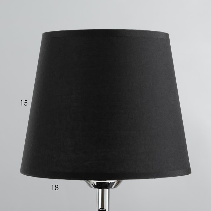 Настольная лампа "Мопс" Е27 40Вт черный 20х21х59см RISALUX - фото 1890186687