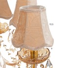 Люстра "Палермо" 8хЕ14 25Вт коньяк 72х72х60-90 см BayerLux - фото 22712604