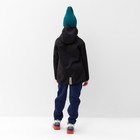 Бомбер (джемпер) с капюшоном детский MINAKU, цвет чёрный, рост 128 см - Фото 4