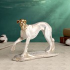 Фигура "Борзая" белая с золотым, 25х17см - Фото 2