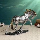 Фигура "Конь гарцующий" серебро, 35х27см - фото 282778406