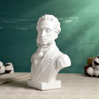 Бюст Пушкина А.С., белый 21х25см - фото 22773598