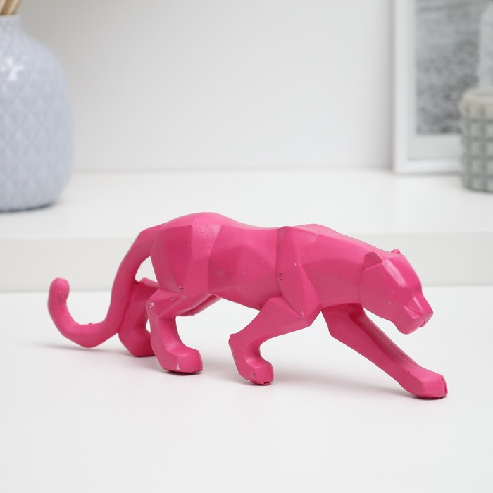 Фигура "Розовая пантера полигональная" 25х8,5х4,5см