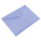 Папка-конверт на кнопке А4 180 мкм Calligrata Pastel, полупрозрачная, светлая лаванда - Фото 2