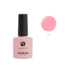 Гель-лак камуфлирующий Adricoco Est Naturelle, №17 яркий персиково-розовый, 8 мл