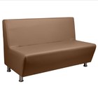 Диван офисный «Рон», без подлокотников, экокожа, 1350×740×830 мм, коричневый - Фото 2