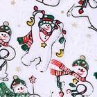 Мешок подарочный «Снеговики с ёлками», р. 25 × 32 см, органза - фото 9853144