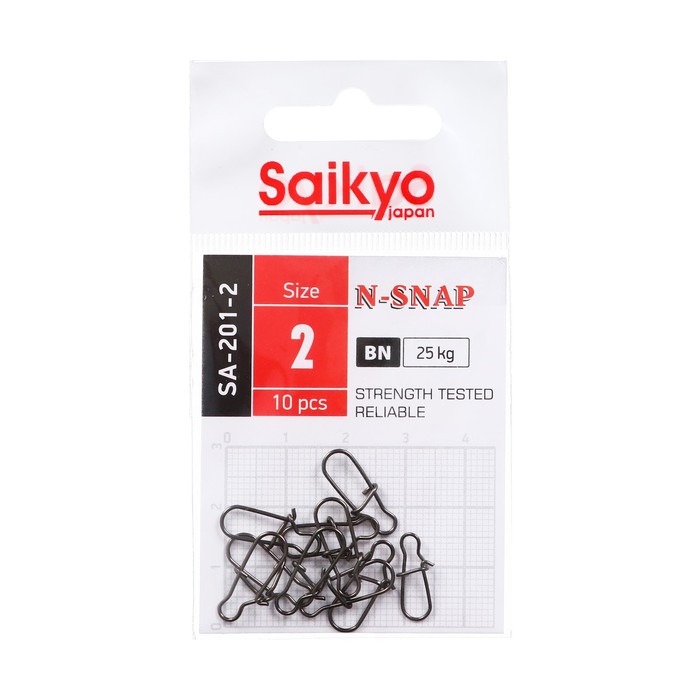 Застежка Saikyo SA-201-2, 10 шт - Фото 1