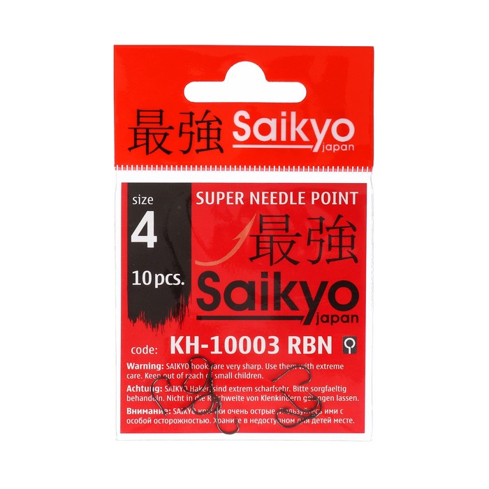 

Крючки Saikyo KH-10003 Tanago BN № 4, 10 шт