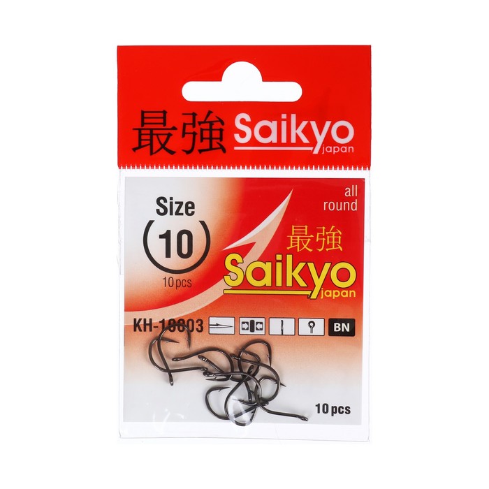 

Крючки Saikyo KH-10003 Tanago BN №10, 10 шт