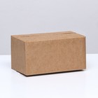 Коробка складная, бурая, 20 х 11,2 х 10 см - Фото 1