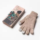 Женские перчатки в подарочной коробке "Зима" р.19 - фото 10958338