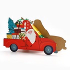 Органайзер для бутылок "Дед мороз в машине" - фото 7671783