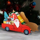Органайзер для бутылок "Дед мороз в машине" - фото 7671787