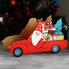 Органайзер для бутылок "Дед мороз в машине" - фото 7671788