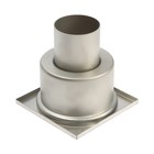 Трап TIM BAD021001, 100 х 100 мм, d = 50 мм, вертикальный выпуск, нержавеющая сталь - фото 22752477