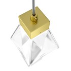 Светильник подвесной Maytoni MOD325PL-01G, 1хG9, 28Вт, 11х11х223 см, цвет золото - Фото 2