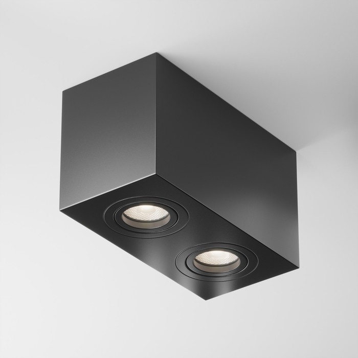 Светильник потолочный Technical C017CL-02B, 2хGU10, 50Вт, 20х10х11,5 см, цвет чёрный - фото 1899037884