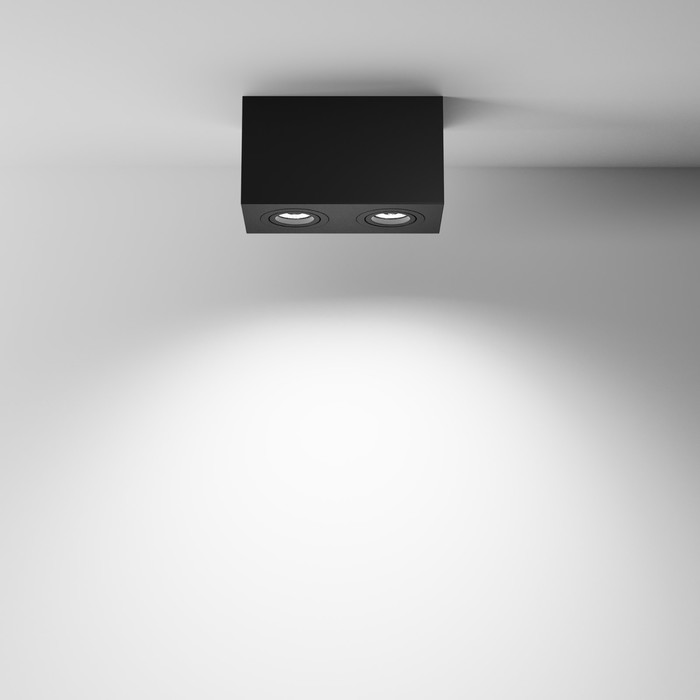 Светильник потолочный Technical C017CL-02B, 2хGU10, 50Вт, 20х10х11,5 см, цвет чёрный - фото 1899037889