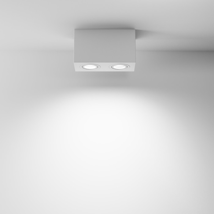 Светильник потолочный Technical C017CL-02W, 2хGU10, 50Вт, 20х10х11,5 см, цвет белый - фото 1899037897
