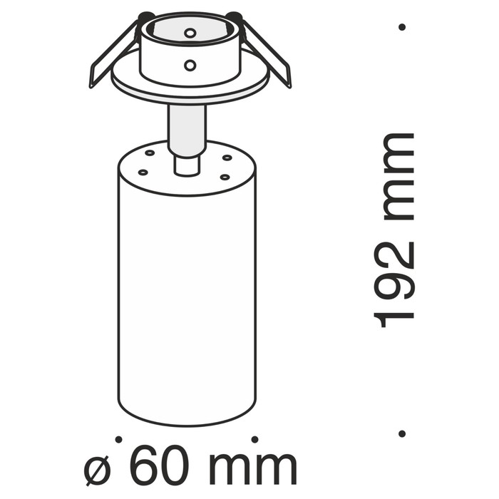 Светильник потолочный Technical C018CL-01W, 1хGU10, 10Вт, 13х19,2 см, цвет белый - фото 1899037957