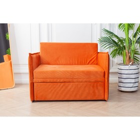 Диван-кровать «Марсель», механизм выкатной, велюр, цвет оранжевый