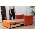 Диван-кровать «Марсель», механизм выкатной, велюр, цвет оранжевый - Фото 6