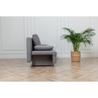 Диван - кровать раскладной «Токио», с ящиком для белья, механизм еврокнижка, спальное место 1350×1870 мм, велюр, цвет серый - Фото 11