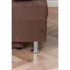 Диван - кровать раскладной «Токио», с ящиком для белья, механизм еврокнижка, спальное место 1350×1870 мм, велюр, цвет коричневый - Фото 13