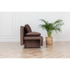 Диван - кровать раскладной «Токио», с ящиком для белья, механизм еврокнижка, спальное место 1350×1870 мм, велюр, цвет коричневый - Фото 7