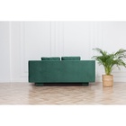 Диван - кровать раскладной «Токио», с ящиком для белья, механизм еврокнижка, спальное место 1350×1870 мм, велюр, цвет зелёный - Фото 12