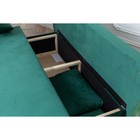 Диван-кровать «Токио», механизм еврокнижка, велюр, цвет зелёный - Фото 3