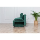 Диван - кровать раскладной «Токио», с ящиком для белья, механизм еврокнижка, спальное место 1350×1870 мм, велюр, цвет зелёный - Фото 7