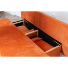 Диван-кровать «Токио», механизм еврокнижка, велюр, цвет оранжевый - Фото 3