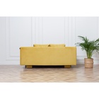 Диван - кровать раскладной «Токио», с ящиком для белья, механизм еврокнижка, спальное место 1350×1870 мм, велюр, цвет горчичный - Фото 12