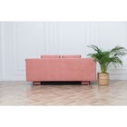 Диван - кровать раскладной «Токио», с ящиком для белья, механизм еврокнижка, спальное место 1350×1870 мм, велюр, цвет пыльная роза - Фото 12