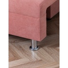 Диван - кровать раскладной «Токио», с ящиком для белья, механизм еврокнижка, спальное место 1350×1870 мм, велюр, цвет пыльная роза - Фото 13