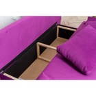 Диван - кровать раскладной «Токио», с ящиком для белья, механизм еврокнижка, спальное место 1350×1870 мм, велюр, цвет фиолетовый - Фото 10