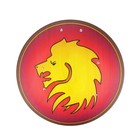 Деревянный круглый щит «Голова льва» - Фото 3