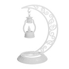 Ночник "Ночной фонарь" LED от батареек 3хAG10 белый 12х19х25 см - фото 24997853