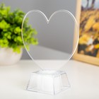 Ночник 3D-светильник с маркером доска для заметок, «Сердечко» LED, 3×AG10, 10×10×13 см - Фото 2