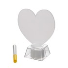 Ночник 3D-светильник с маркером доска для заметок, «Сердечко» LED, 3×AG10, 10×10×13 см - Фото 8