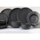 Тарелка для пасты Magistro Line, 250 мл, d=21.2 см, фарфор, чёрная - Фото 7