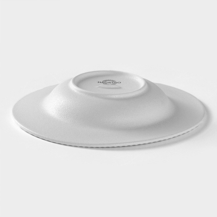 Тарелка фарфоровая для пасты Magistro Line, 250 мл, d=21,2 см, цвет белый - фото 1907823923