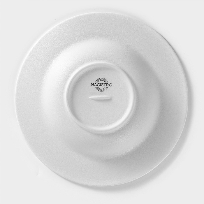 Тарелка фарфоровая для пасты Magistro Line, 250 мл, d=21,2 см, цвет белый - фото 1887227591